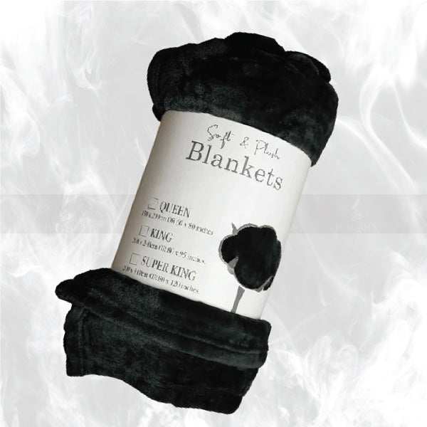 Super Soft AC Fleece Blanket (Black Color)