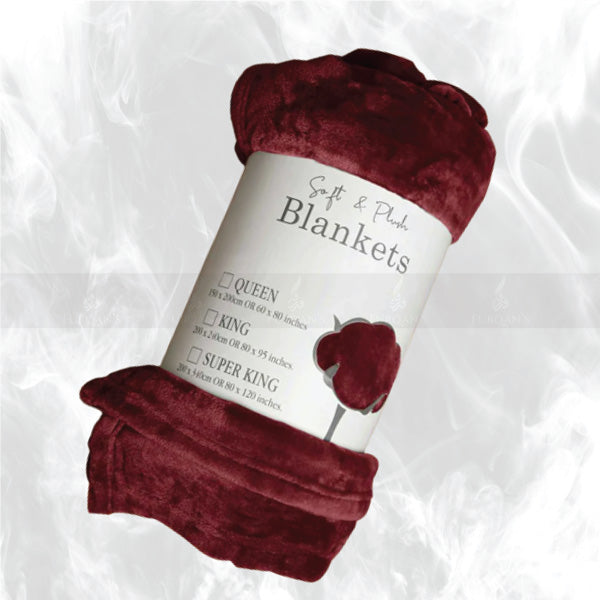 Super Soft AC Fleece Blanket (Maroon Color)