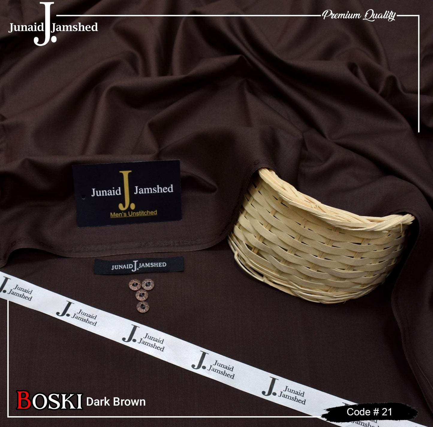 J. WASH AND WEAR - FOUR SEASON- Dark Brown