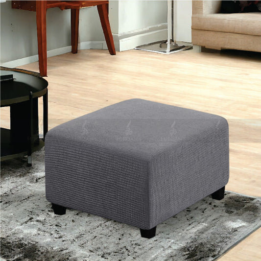 Square Bubble Stuff Fitted Stool Cover (Grey Color)